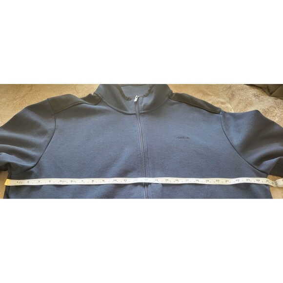 Calvin Klein Men's Navy Blue Track Jacket - Size XXL - Full Zip Athletic Wear - Picture 7 of 7